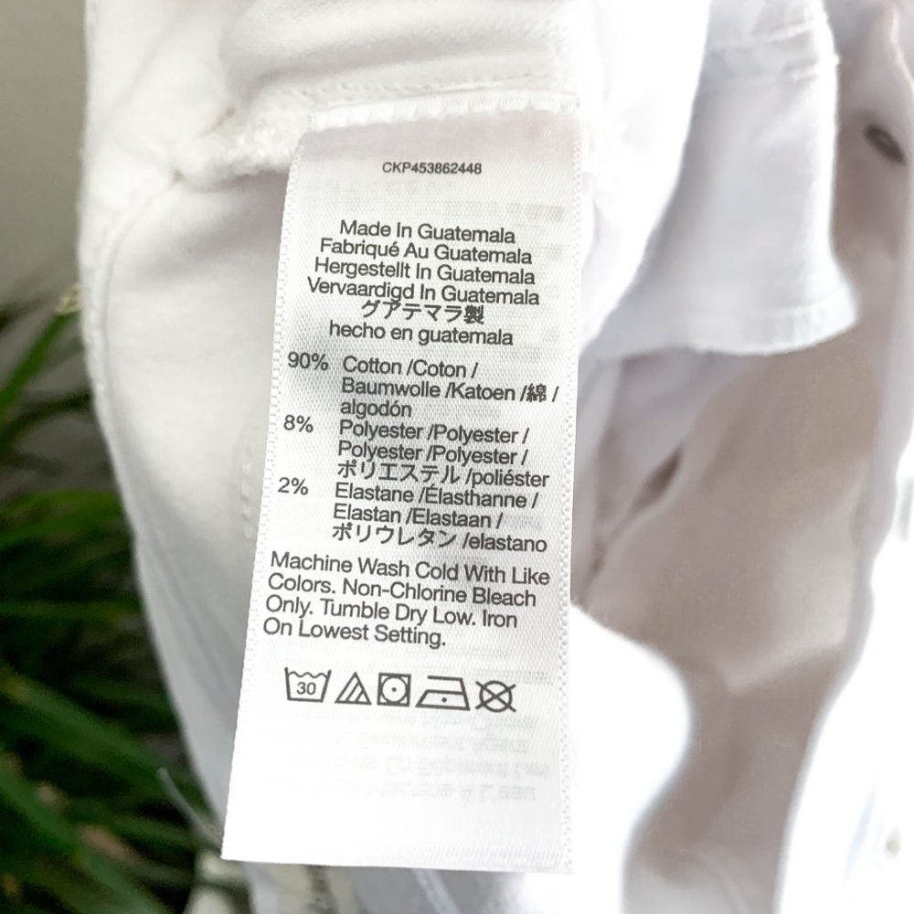 Madewell NWT button fly high rise jeans pure white - Picture 6 of 7